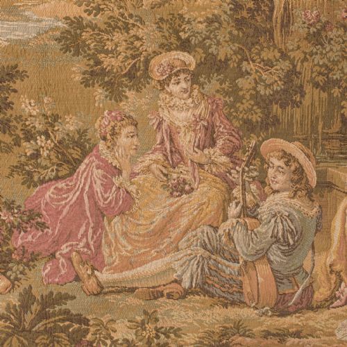 fig 4. Large Antique Decorative Tapestry, French, Needlepoint Wall Panel, Victorian