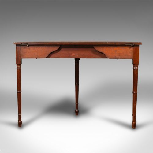 fig 3. Pair Of Antique Demi Lune Side Tables, English, Drum, Console, Georgian, C.1800