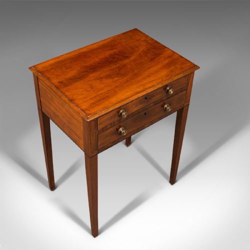 fig 2. Small Antique Sewing Table, English, Georgian, 1800