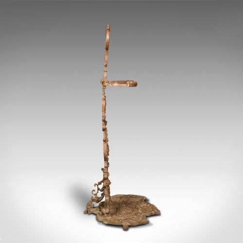 fig 2. Antique Art Nouveau Stick Stand, French, Bronze, Hallway Rack, Victorian, C.1890