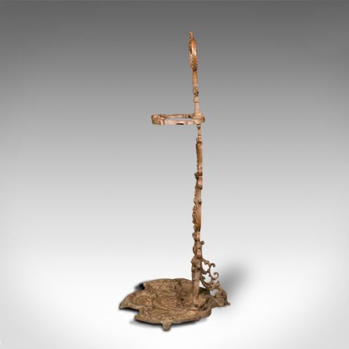 fig 4. Antique Art Nouveau Stick Stand, French, Bronze, Hallway Rack, Victorian, C.1890