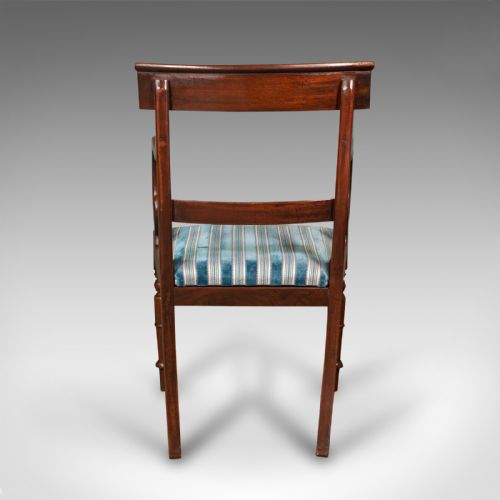 fig 3. Antique Elbow Chair, English, Armchair, Desk, Scroll Arm, Regency, Circa 1820