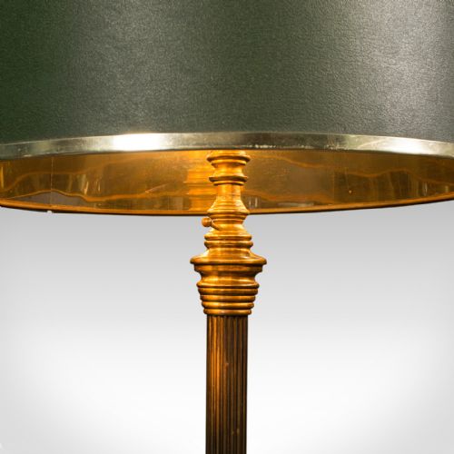 fig 3. Antique Drawing Room Lamp, English, Brass, Adjustable, Standard, Victorian, 1900