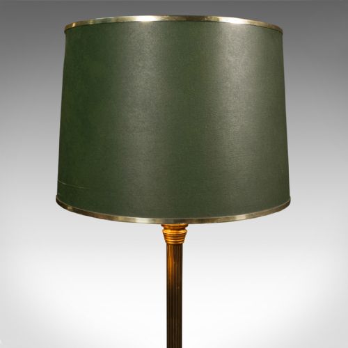 fig 5. Antique Drawing Room Lamp, English, Brass, Adjustable, Standard, Victorian, 1900