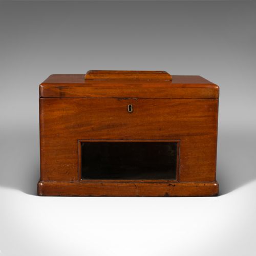 fig 2. Antique Hotel Post Box, English, Telegram, Ballot Case, Victorian, Circa 1900