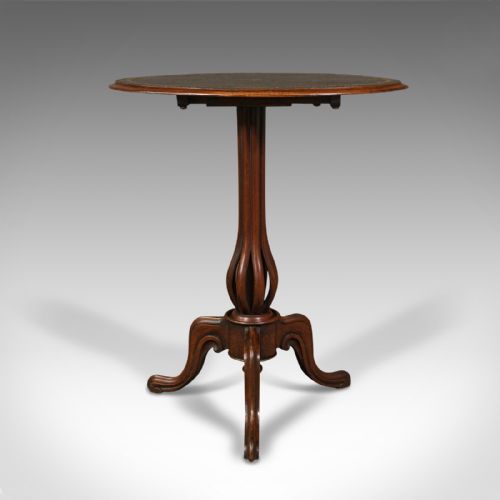 fig 3. Antique Tilt Top Wine Table, English, Walnut, Side, Occasional, Lamp, Victorian
