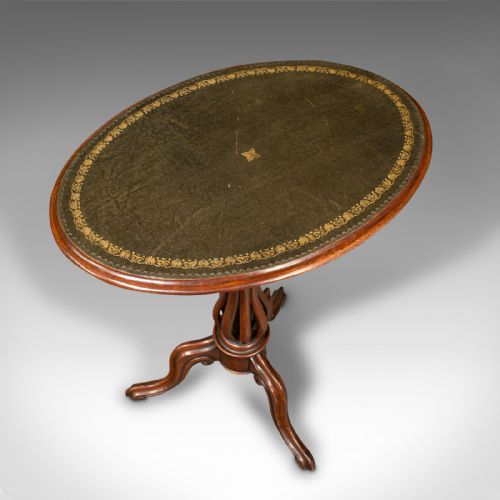 fig 4. Antique Tilt Top Wine Table, English, Walnut, Side, Occasional, Lamp, Victorian