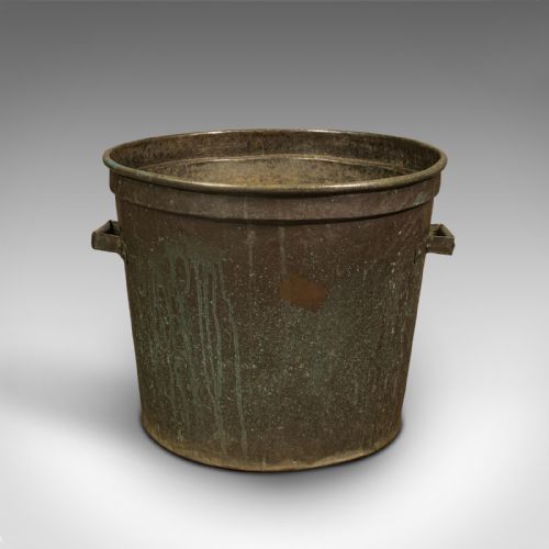 fig 3. Large Antique Planter, English, Copper, Log Bucket, Fireside, Victorian, C.1850