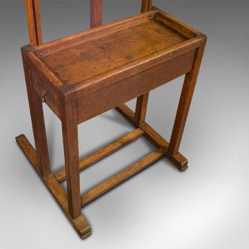 fig 2. Antique Artist's Easel, English, Oak, Adjustable, Rest, Lectern, Edwardian, 1910