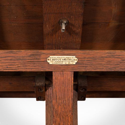 fig 3. Antique Artist's Easel, English, Oak, Adjustable, Rest, Lectern, Edwardian, 1910