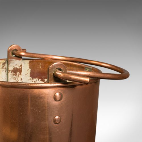 PAIR OF ANTIQUE HALL STICK STANDS ENGLISH COPPER UMBRELLA BUCKET VICTORIAN - ADDITIONAL PHOTO 9