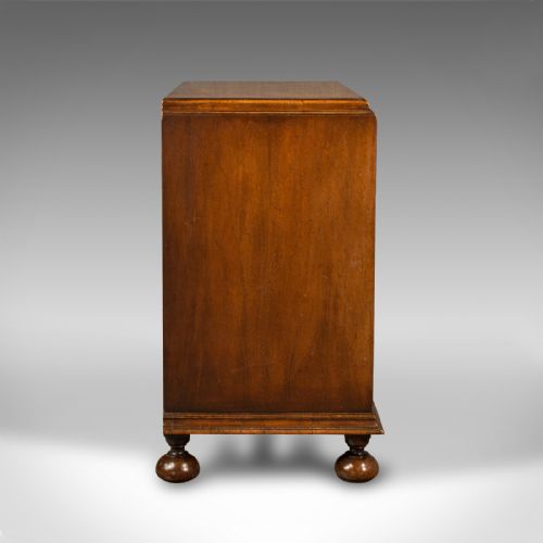 fig 3. Antique Chest of Drawers, English, Walnut, Bedroom, Georgian Revival, Victorian