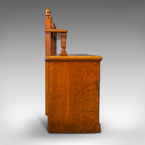 LARGE ANTIQUE GRAND SIDEBOARD SCOTTISH OAK BUFFET CABINET VICTORIAN C1860 - ADDITIONAL PHOTO 1