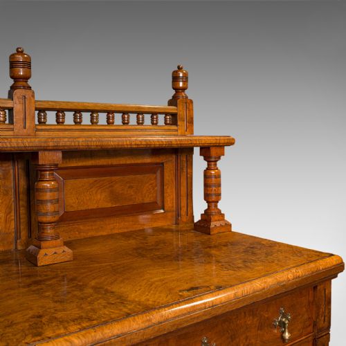 LARGE ANTIQUE GRAND SIDEBOARD SCOTTISH OAK BUFFET CABINET VICTORIAN C1860 - ADDITIONAL PHOTO 5