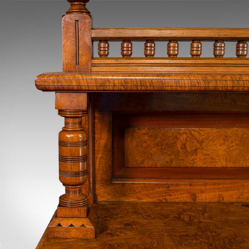 LARGE ANTIQUE GRAND SIDEBOARD SCOTTISH OAK BUFFET CABINET VICTORIAN C1860 - ADDITIONAL PHOTO 8