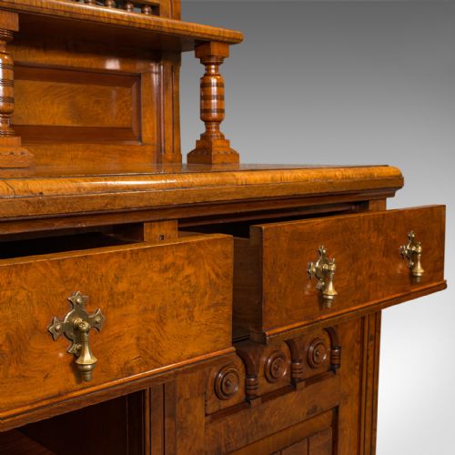 LARGE ANTIQUE GRAND SIDEBOARD SCOTTISH OAK BUFFET CABINET VICTORIAN C1860 - ADDITIONAL PHOTO 10