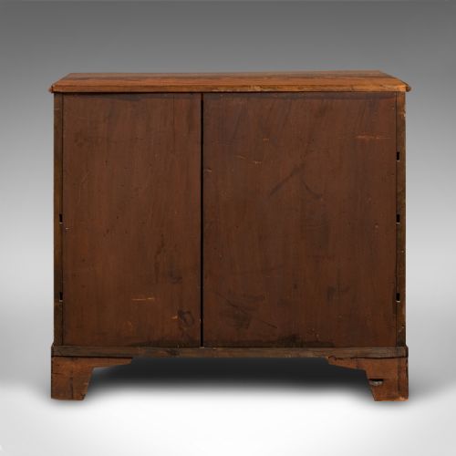 fig 2. Small Antique Kneehole Desk, English, Georgian Revival, Edwardian