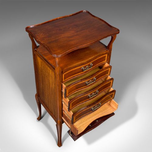ANTIQUE MUSIC CABINET ENGLISH DOCUMENT SPECIMEN DRAWERS EDWARDIAN C1910 - ADDITIONAL PHOTO 4