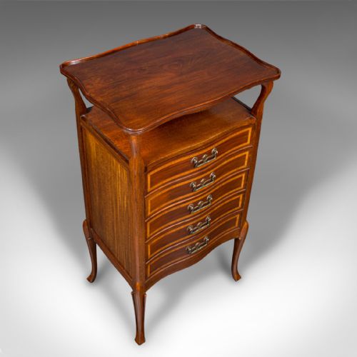 ANTIQUE MUSIC CABINET ENGLISH DOCUMENT SPECIMEN DRAWERS EDWARDIAN C1910 - ADDITIONAL PHOTO 6
