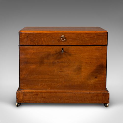 fig 2. Antique Silver Storage Case, English, Secure, Keepsake Box, Georgian, C.1800
