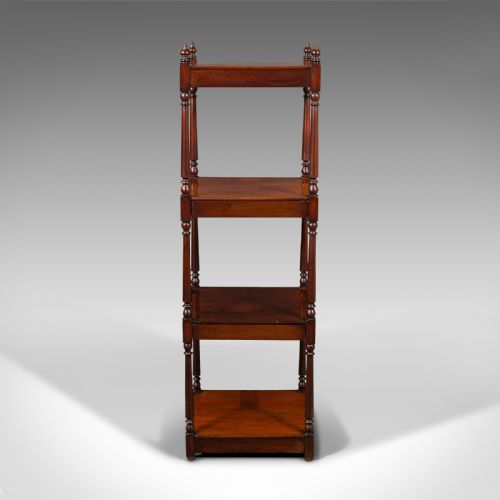 fig 2. Antique Display Whatnot, English, 4 Tier, Ornament Stand, Regency, Circa 1820