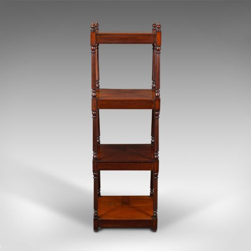 fig 4. Antique Display Whatnot, English, 4 Tier, Ornament Stand, Regency, Circa 1820