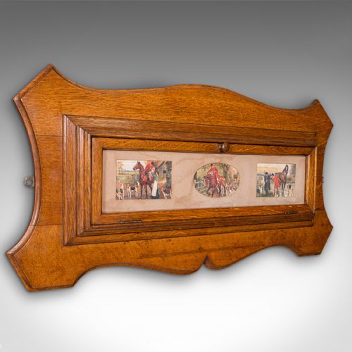 Antique Billiards Scoreboard, English, Oak, 2 Player, Decorative Snooker Marker