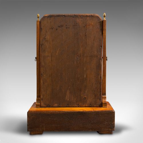 fig 4. Antique Bureau Mirror, English, Walnut, Georgian, C.1800