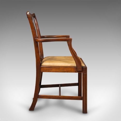 fig 2. Set of 10 Antique Carver Dining Chairs, English, Chippendale Revival, Victorian