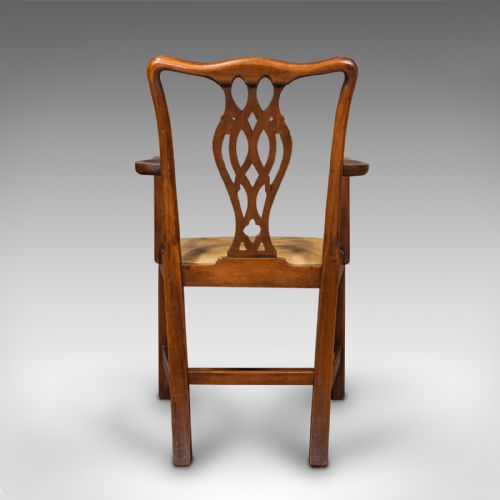 fig 4. Set of 10 Antique Carver Dining Chairs, English, Chippendale Revival, Victorian