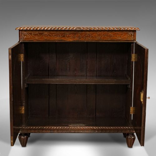 fig 1. Antique Colonial Side Cabinet, Anglo Indian, Drinks, Hall Cupboard, William IV