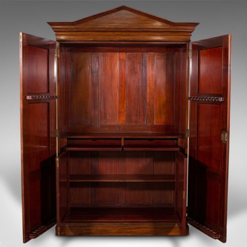 fig 3. Large Antique Billiards Cue Cupboard, English, Pool, Snooker, Drinks Cabinet