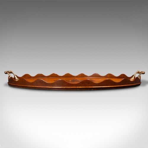 fig 2. Antique Decorative Serving Tray, English, Satinwood, Afternoon Tea, Victorian
