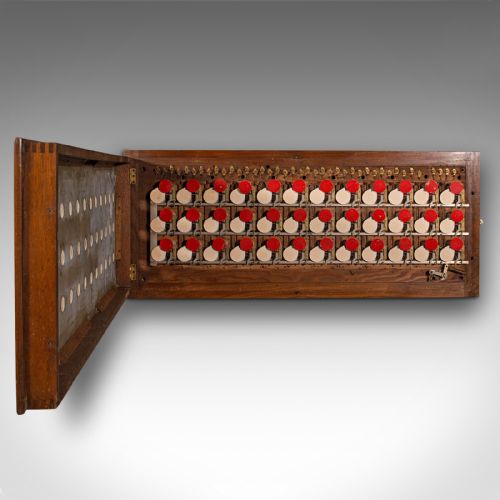 fig 3. Large Antique Country House Butler's Bell Board, English, Room Panel, Victorian