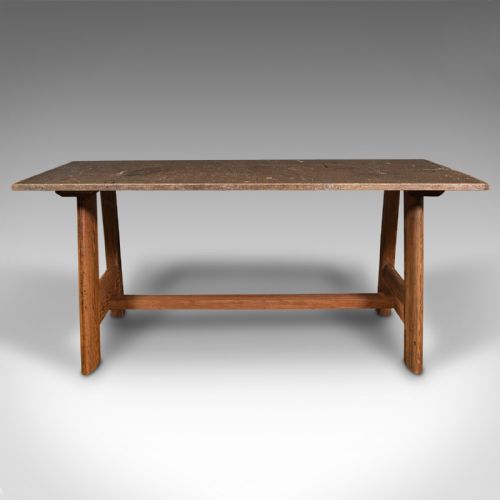 LARGE ANTIQUE ARTIST'S BENCH ENGLISH PATINA EDWARDIAN - ADDITIONAL PHOTO 1