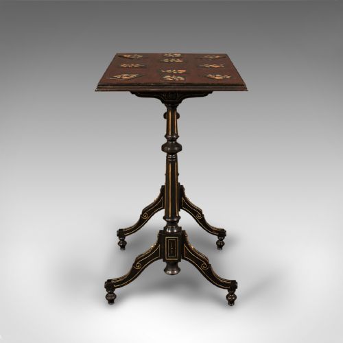 ANTIQUE SPECIMEN TABLE ENGLISH INLAID OCCASIONAL AESTHETIC PERIOD VICTORIAN - ADDITIONAL PHOTO 3