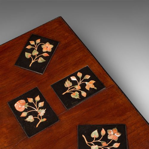 ANTIQUE SPECIMEN TABLE ENGLISH INLAID OCCASIONAL AESTHETIC PERIOD VICTORIAN - ADDITIONAL PHOTO 7