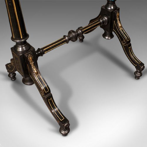 ANTIQUE SPECIMEN TABLE ENGLISH INLAID OCCASIONAL AESTHETIC PERIOD VICTORIAN - ADDITIONAL PHOTO 11