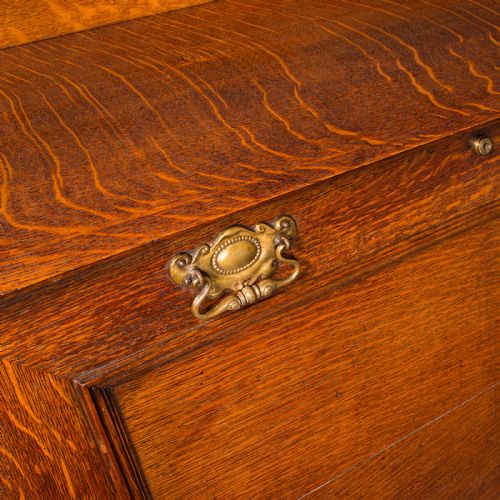 ANTIQUE METAMORPHIC DRINK CABINET ENGLISH OAK BUREAU FORM COCKTAIL VICTORIAN - ADDITIONAL PHOTO 9