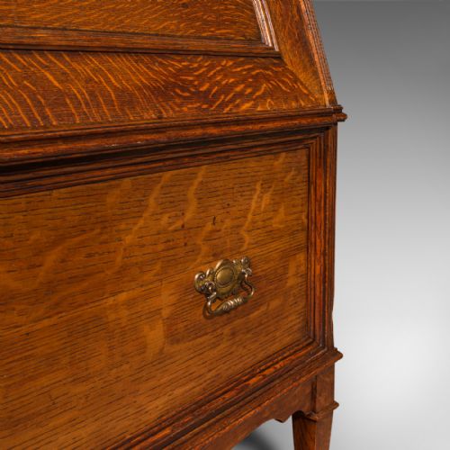 ANTIQUE METAMORPHIC DRINK CABINET ENGLISH OAK BUREAU FORM COCKTAIL VICTORIAN - ADDITIONAL PHOTO 10