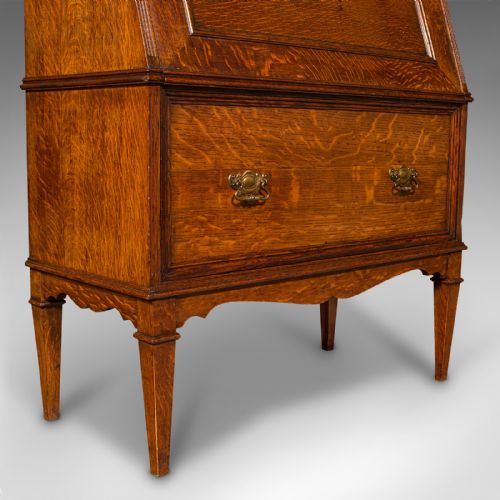 ANTIQUE METAMORPHIC DRINK CABINET ENGLISH OAK BUREAU FORM COCKTAIL VICTORIAN - ADDITIONAL PHOTO 11