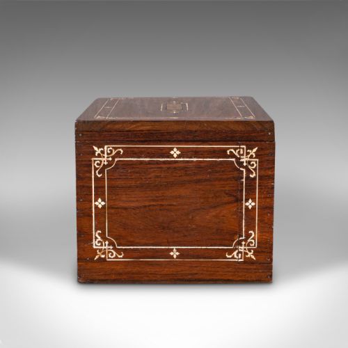 ANTIQUE CAMPAIGN CORRESPONDENCE BOX ANGLO INDIAN COLONIAL WRITING VICTORIAN - ADDITIONAL PHOTO 2