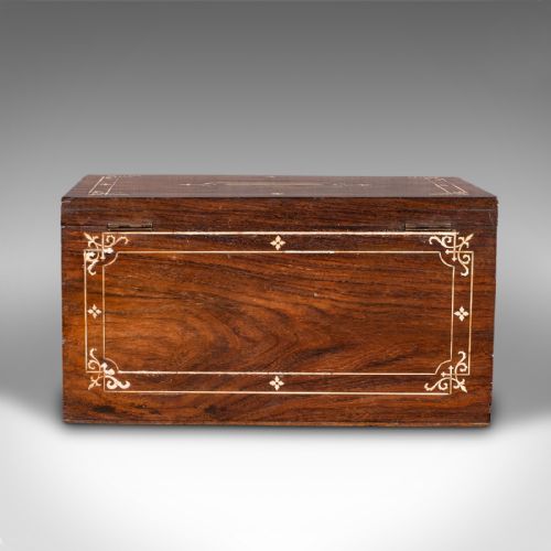 ANTIQUE CAMPAIGN CORRESPONDENCE BOX ANGLO INDIAN COLONIAL WRITING VICTORIAN - ADDITIONAL PHOTO 4