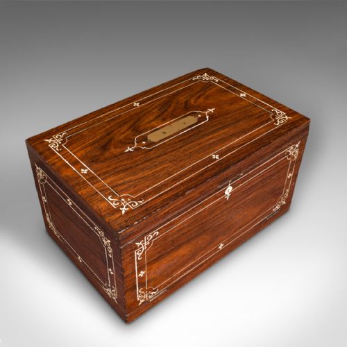 ANTIQUE CAMPAIGN CORRESPONDENCE BOX ANGLO INDIAN COLONIAL WRITING VICTORIAN - ADDITIONAL PHOTO 5