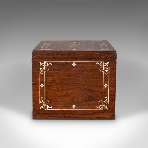 ANTIQUE CAMPAIGN CORRESPONDENCE BOX ANGLO INDIAN COLONIAL WRITING VICTORIAN - ADDITIONAL PHOTO 6