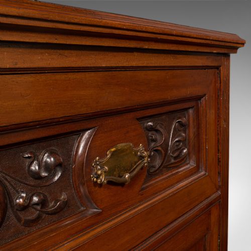ANTIQUE SECRETAIRE SIDEBOARD ENGLISH VICTORIAN C1900 - ADDITIONAL PHOTO 9