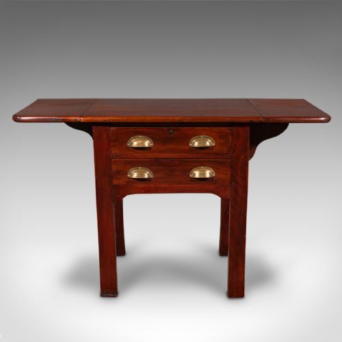 fig 2. Antique Bookbinder's Press Table, English, Drop-Flap, Occasional, Victorian