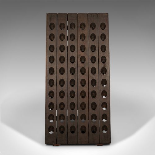 fig 2. Antique Chateau Wine Riddler, French, Oak, 120 Bottle, Champagne Rack, Victorian