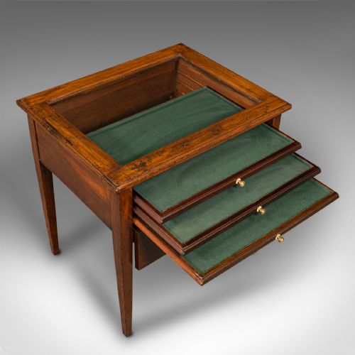 fig 4. Antique Jeweller's Display Cabinet, English, Bijouterie, Specimen, Victorian