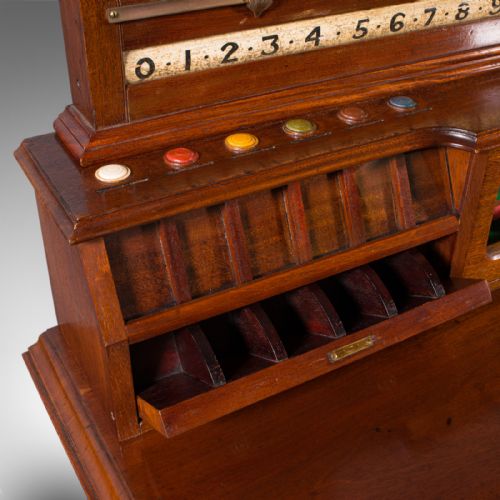 fig 7. Large Antique Billiard Scoreboard Cabinet, Walnut, Burroughes & Watts, Edwardian